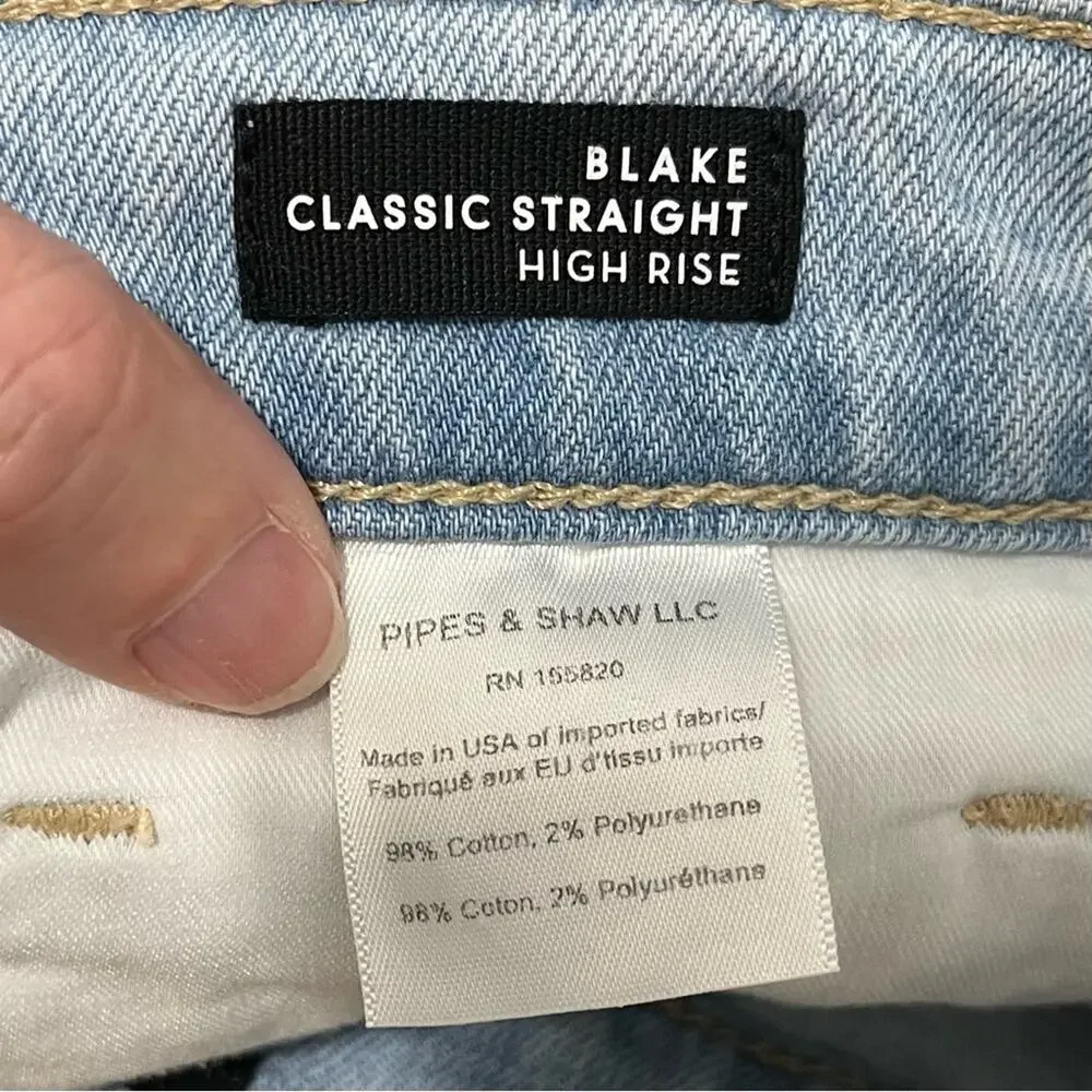 Veronica Beard Jeans Blake Classic Straight High Rise - Picture 7 of 11